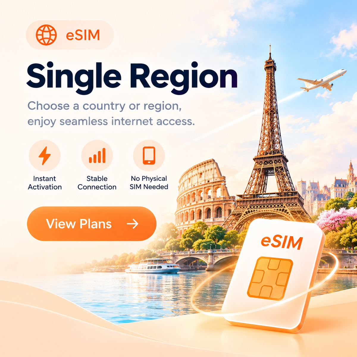 Single Region eSIM Plans